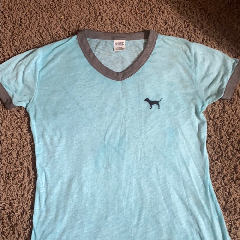 A teal pink women’s tee